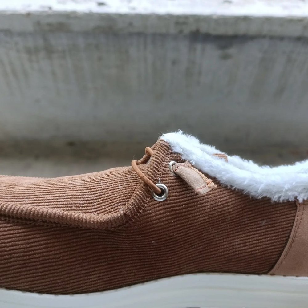 Fluffy Flat Slip On Shoes Booties - Picture 3 of 4